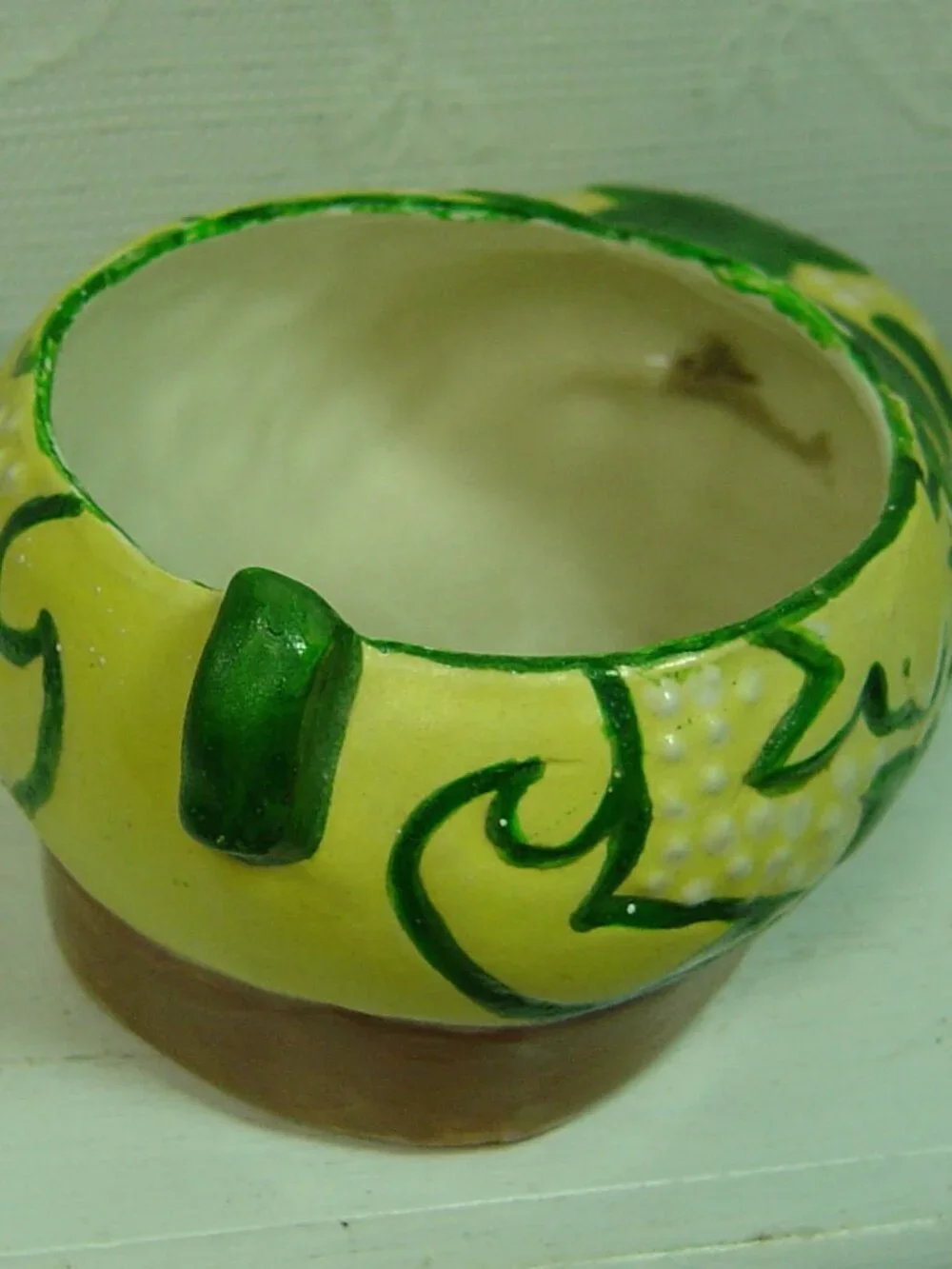 Handmade vintage yellow